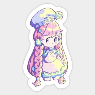 Vivid Chibi Girl, No Background Sticker